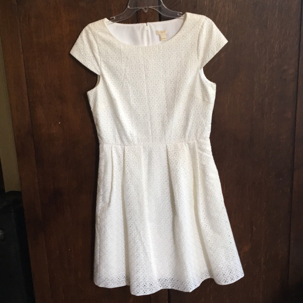 White J Crew dress